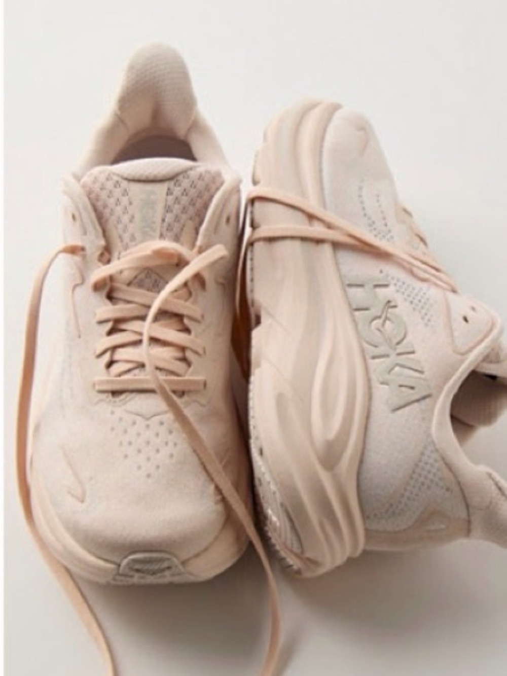 Hoka Women's Pale Peach Athletic Running Shoes from Free People - Picture 9 of 9